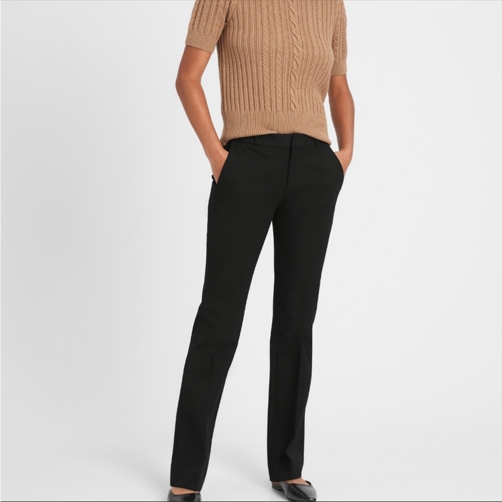 Logan fit black trousers